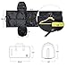 ACSTEP Travel Suit Bag,Garment Bags for Travel,45L Convertible Suit Bag for Men Women,Waterproof Duffle Shoulder Garment Bags, Black