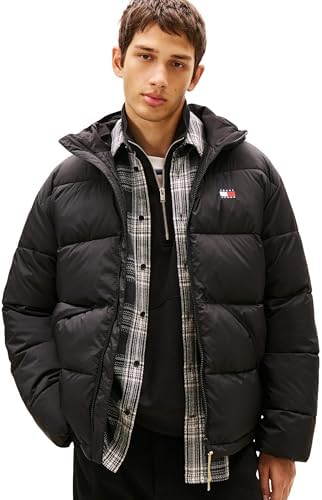 TJM VAIL HOODED PUFFER EXT DM0DM22296 Doudoune Homme Noir Taille M, Noir (noir), M