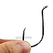 Offset Octopus Circle Hooks, 100pcs Baitholder Fishing Hooks Sharp Beak Fishing Gear and Equipment for Catfish Freshwater Saltwater Steelhead Trout Bass, Black, Size #8-6/0