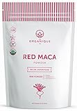 Red Maca Powder 8oz - Certified Organic, Raw, Non-GMO, Vegan, Gluten Free, and Nutrient Rich Superfood - Hormone Balance, Enhances Libido, Energy, Stamina, and Memory - by Organique