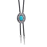 Bolo Tie,Western Cowboy Natural Turquoise Tie Bolo