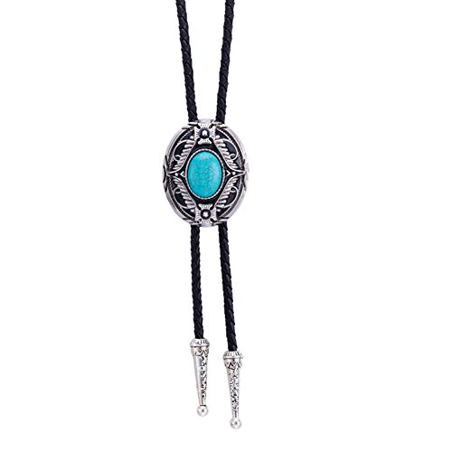 Bolo Tie,Western Cowboy Natural Turquoise Tie Bolo