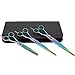 Master Grooming Tools 5200 Rainbow Series Grooming Shears Value Kit — High-Performance Shears for Grooming Dogs, 3-Piece Kit