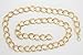 TFJ Women Fashion Narrow Belt Hip High Waist Skinny Gold Metal Chain Links M L XL