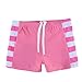 TFJH E Girls Swimsuit UPF 50+ UV Rashguard Sets Bathing Suit 4t 5t Stripe HotPink 116/122