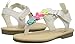 carter's Girls' Nala T-Strap Fashion Sandal, White, 4 M US Toddler