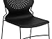 Flash Furniture HERCULES Series 661 lb. Capacity Black Full Back Stack Chair with Black Powder Coated Frame