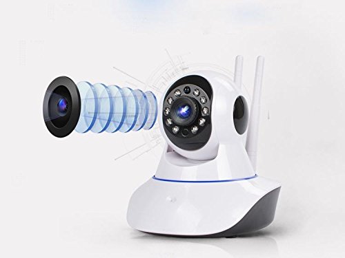 SANOXY Wireless Baby Monitor Camera 720P Security IP Home Camera with Two-Way Talking,Infrared Night Vision,Pan Tilt,P2P WPS Ir-Cut Nanny IP Camera Motion Detection (White)