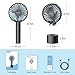 Elechomes Mini Handheld Fan Small USB Personal Portable Desk Table Fan Rechargeable Battery Operated Folding Travel Fan for Desk Camping Sleeping Laptop Office Room Outdoor Black