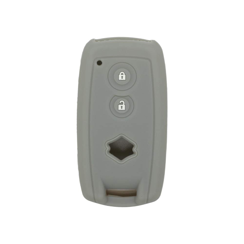 BROVACS Silicone Cover Protector Case Holder Skin Jacket Compatible with SUZUKI 2 Button Smart Remote Key Fob CV4544 Grey