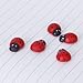 100 Pcs Small Wooden Beetle Sponge Sticker Ladybug Sticker