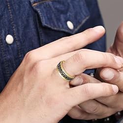 Udolfly Mens Fidget Rings Anxiety Rings for Men