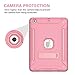 New iPad 9.7 inch 2017 Case, MAKEIT CASE Hybrid Heavy Duty Kickstand Shockproof Protective Case Cover with Stylus for 2017 Released New iPad 9.7 inch (Rose Gold)