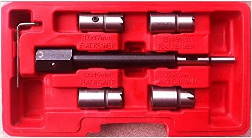 Engine Care 5Pc Diesel Injector Cleaner Seat Kit Engine Diesel Injector Seat Cutter Carbon Cleaner