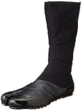 MARUGO Jitsuyou ALL BLACK Japanese Tabi Shoes Black with 12 Clips
