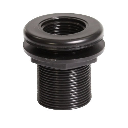 LIFEGARD Aquatics Double Threaded Bulkhead Kit for Fish Aquariums HighImpact Resistant PVC