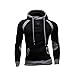 PHOTNO Men Slim Hoodie Sweatshirt Hooded Coat Outwear Warm Pullover Sweater Winter