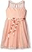 Emerald Sundae Girls' Lace/Mesh Overlay Illusion Dress with Ribbon Belt Dress
