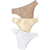 Leonisa 3-pack stretch cotton mid-rise bikini panties