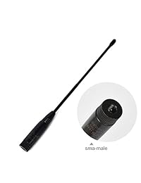 HYs na-701 sma-male Walkie Talkie Antena para radio de banda dual 2 metros / 70 cm UV-3R bidireccional rt-6000 kg-uv6d th-2r