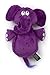 Hear Doggy Flatties with Chew Guard Technology Dog Toy, Elephant, Purple, Large (58547)