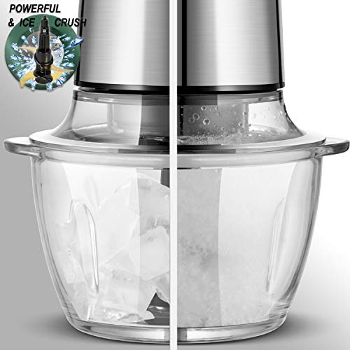 Electric Food Chopper, MOSAIC Small Food Processor with Garlic Peeler