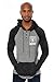 Ultra Game Men's NFL Fleece Hoodie Pullover Sweatshirt Henley, Oakland Raiders, Black, X-Large
