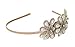 Beige Great Gatsby/Flapper Inspired Fashion Headband/Hairband with Faux Pearls & Rhinestones by Lucky Fifty7