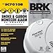 2 Pack of - First Alert SC7010B Hardwire Photoelectric Smoke and Carbon Monoxide Alarm with Battery Backup