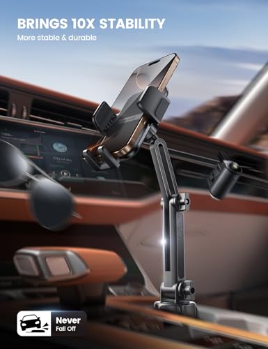 Lamicall Car Phone Holder Cup Holder - Longer Neck Adjustable [Thick Cases Friendly], Car Cell Phone Holder Mount for Truck Golf Cart iPhone Samsung and All 4-7" inches Smartphones