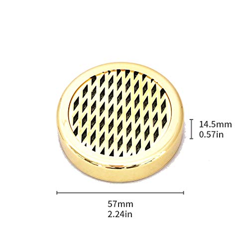 Cigar Humidifier, Anync Cigar Humidor Humidifier with 3M Magic Patch for Cigars Humidor, Round and PVC Material, Gold Tone - Thumbnail 5