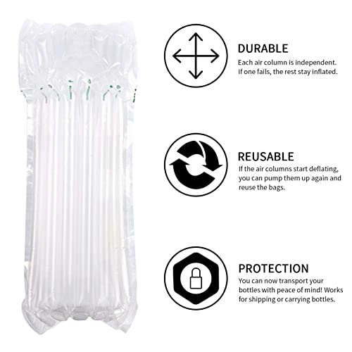 Wine Bottle Protector 50 Packs Inflatable Wine Travel Bags for Luggage
