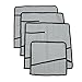 Heavy Duty Oxford Tool Roll Pouch Wrench Holder Organizer Bag With 12 Pockets Set Of 4(HGJ73) (Grey)