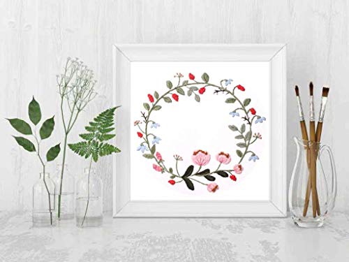 image for Louise Maelys 3 Pack Embroidery Kit for Beginner Stamped Pattern Cross