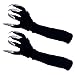 BESTOYARD Halloween Costume Gloves Long Fingernails Black Party Gloves 1 Pair