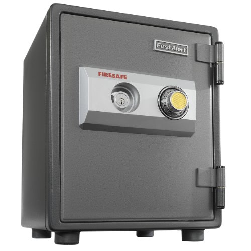 First Alert 2054F 1 Hour Steel Fire Safe with Combination Lock, 0.80 Cubic Foot, Gray