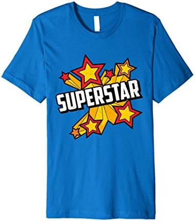 Mens Premium Superstar T-Shirt For Everyone Superhero T-Shirt Large Royal Blue