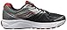 Saucony Men's Ride 9 Running Shoe, Grey/Charcoal/Red, 9.5 M US