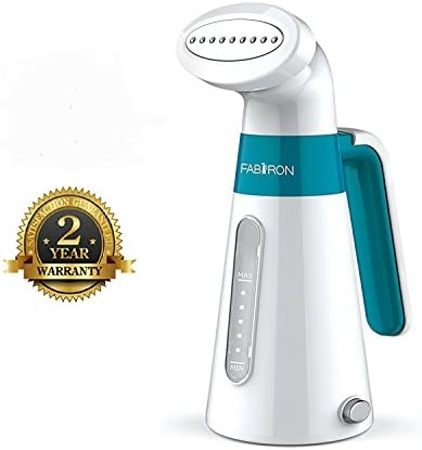 Clothes Iron Steamer by Fabiron Powerful Aluminum Safety Heating Handheld Portable Travel Steamer for Delicate Fashion Garment Dress Suit, New Small Lightweight Home Style Design Easy Use Storage