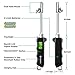 Etekcity Digital Tire Pressure Gauge 230 PSI RV Heavy Duty Dual Head Air Chuck for Truck Car, Stainless Steel Made with 4 Setting, Backlit LCD and Flashlight, 2-Year Warranty, Black Sliver