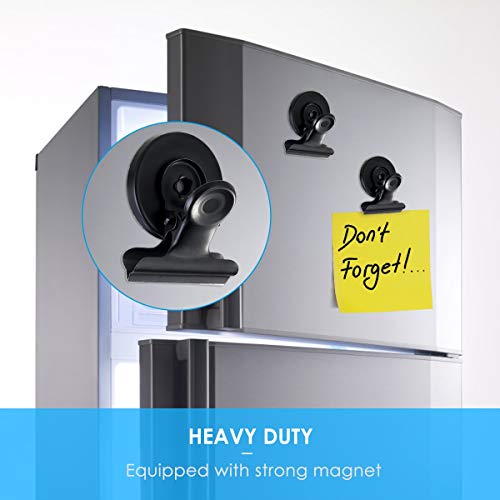 16pcs/lot Metal Refrigerator Magnetic Clip Clamp Non-Slip Memo Note Holder Gripper for Photo Displays Holding Documents Office Organizing Whiteboard Magnetic Memo Note Clip (Color : As Show) - Thumbnail 2