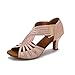 Ballroom Dance Shoes Women Latin Salsa Practice Dancer Shoes 2.5'' Heels YT02