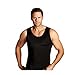 Insta Slim -Made in USA- Compression Tank-Top Shapewear for Men. Tummy Control Slimming Body-Shaper for Belly & Back Support Black