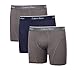 Calvin Klein Mens 3 Pack Logo Cotton Stretch Boxer Briefs Black/Pinstripe/Black Large