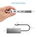 USB C Hub, EQUIPD 7 in 1 Aluminum Type C Adapter USB C Charging Port, 4K HDMI Output, 1 USB 3.0/2 USB 2.0 Ports, SD/microSD Card Reader MacBook Pro 13