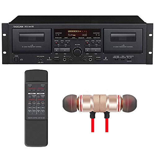 Tascam 202MKVII Double Cassette Deck with USB Port includes Free