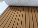 CHURERSHINING EVA Teak Decking Sheet for Boat Yacht Marine Floor Carpet Non-Slip and Self-Adhesive Bevel Edge 94.5