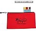 [6 Pack] Canvas Tool Bag - Heavy Duty Reinforced 16 oz. Canvas Tool Pouch 12.5” x 7” Zipper Tool Pouch [Color Coded] Durable Storage, Organiser Bag, Tote Bags // Small Canvas Bag, Small Tools