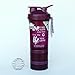 GOMOYO Compatible with Blender Bottle Brand ProStak Shaker Cup, 22 Ounce Protein Shaker Bottle with BlenderBall Whisk and Two Twist n’ Lock Attachable Containers (Love Life - Plum)