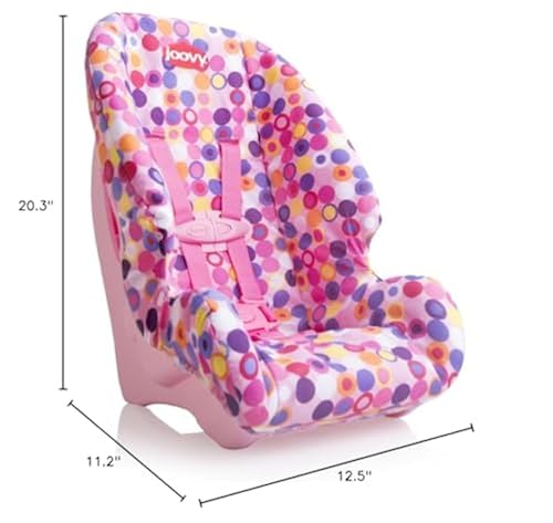 Joovy Toy Booster Seat Functional Doll Car Seat Featuring Crash
